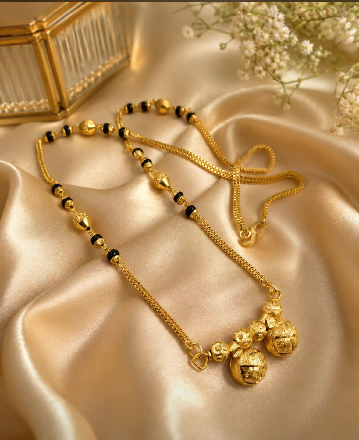 Micro Gold Short Mangalsutra - 18 inches
