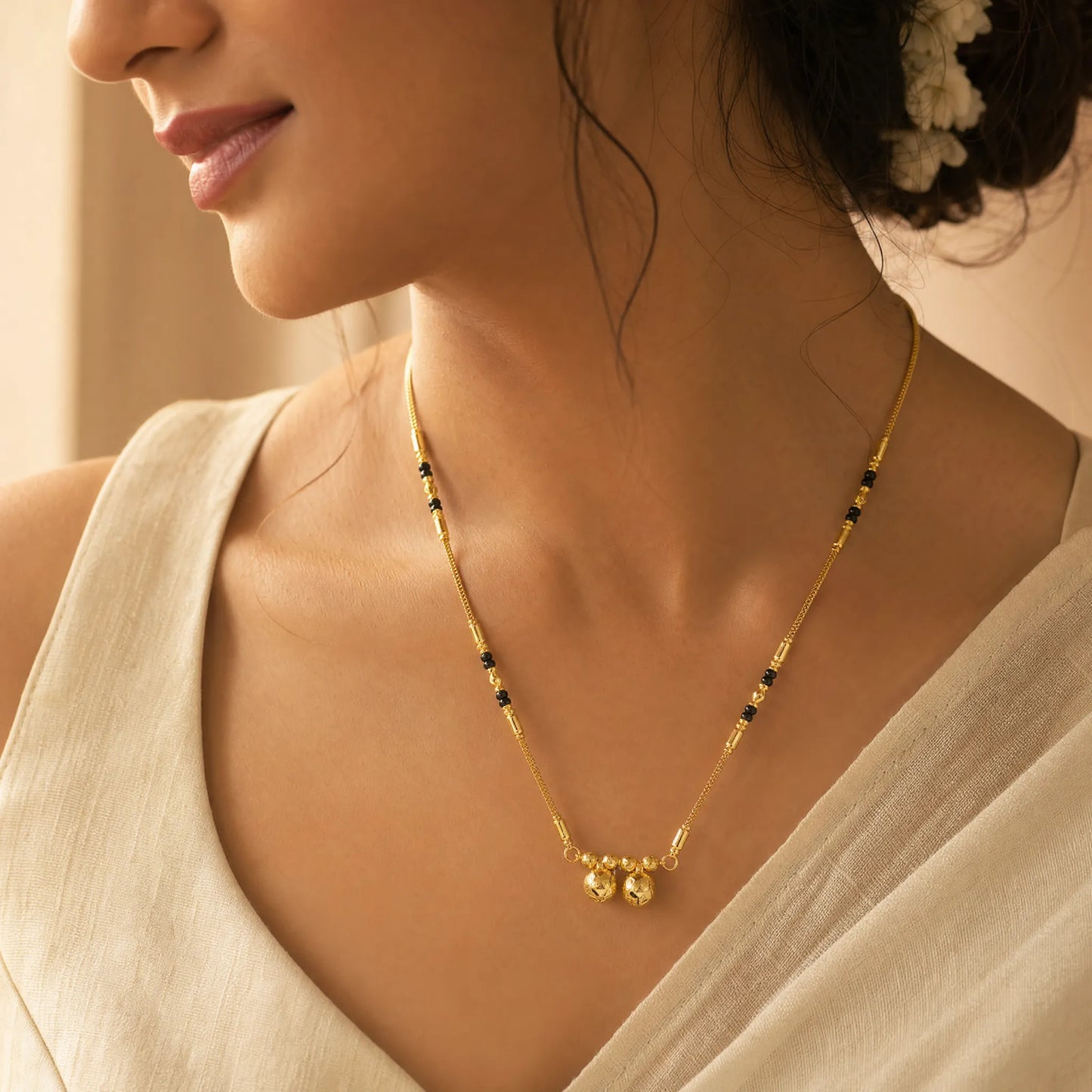 1 GM Short Mangalsutra – 18 inch