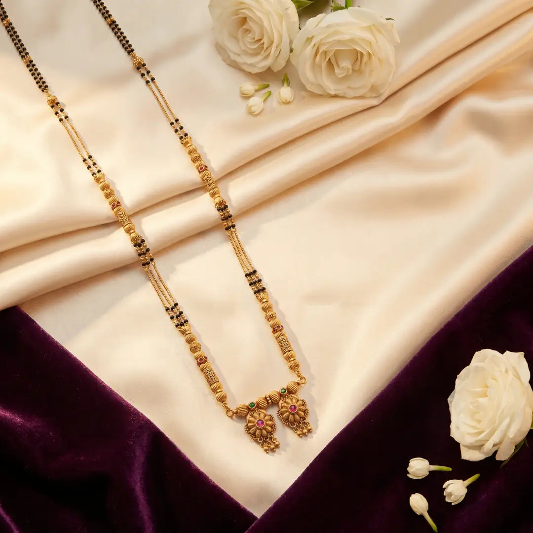 Matte Long Mangalsutra (New Design) - 36“ inch
