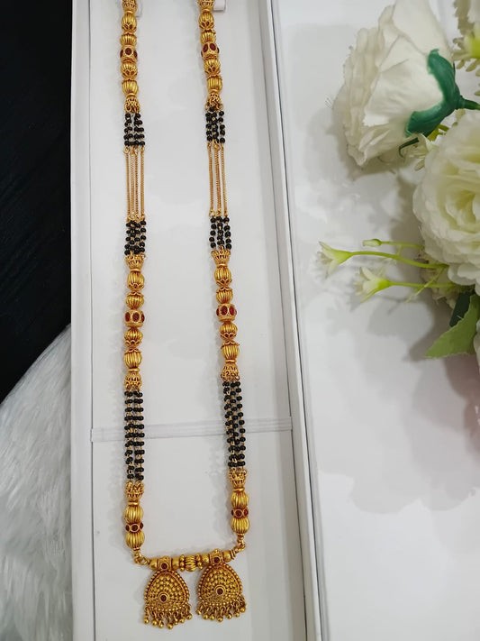 Matte Short Mangalsutra - 36 inch
