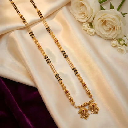 Matte Long Mangalsutra - 36“ inch Premium