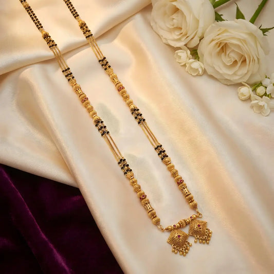 Matte Long Mangalsutra - 36“ inch Premium