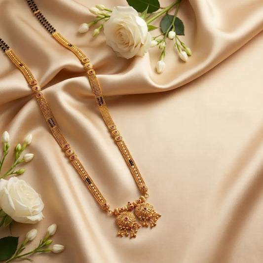 1 Gram - Matte Patti Mangalsutra, 36 Inch
