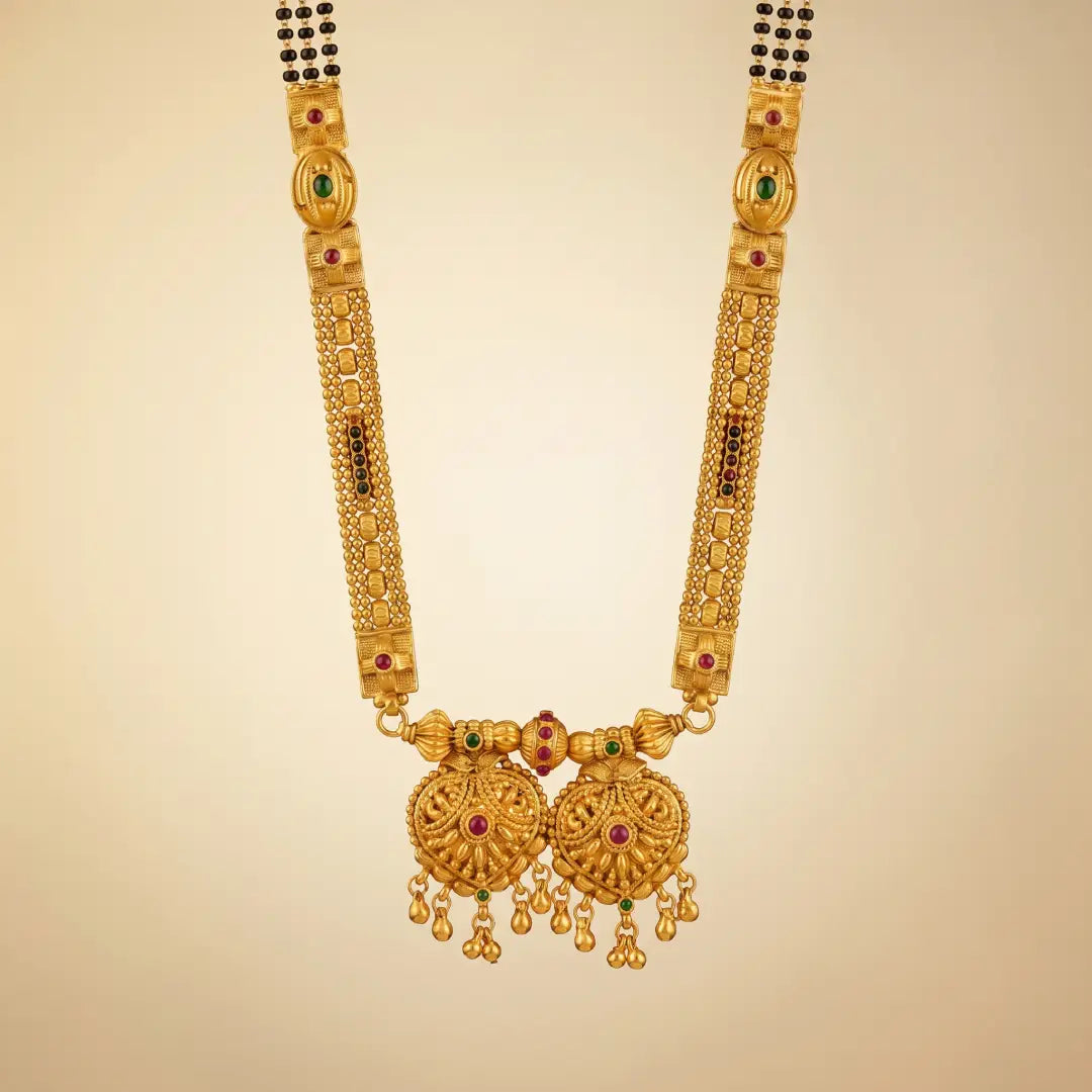 1 Gram - Matte Patti Mangalsutra, 36 Inch