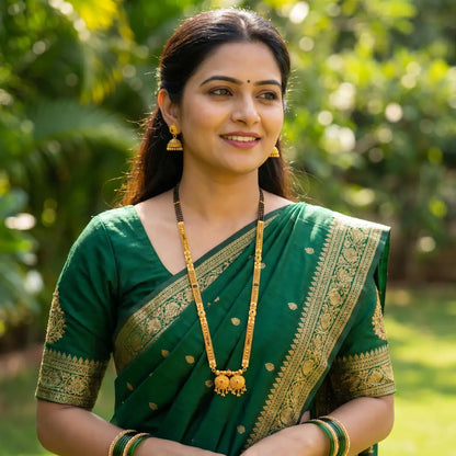 1 Gram - Matte Patti Mangalsutra, 36 Inch