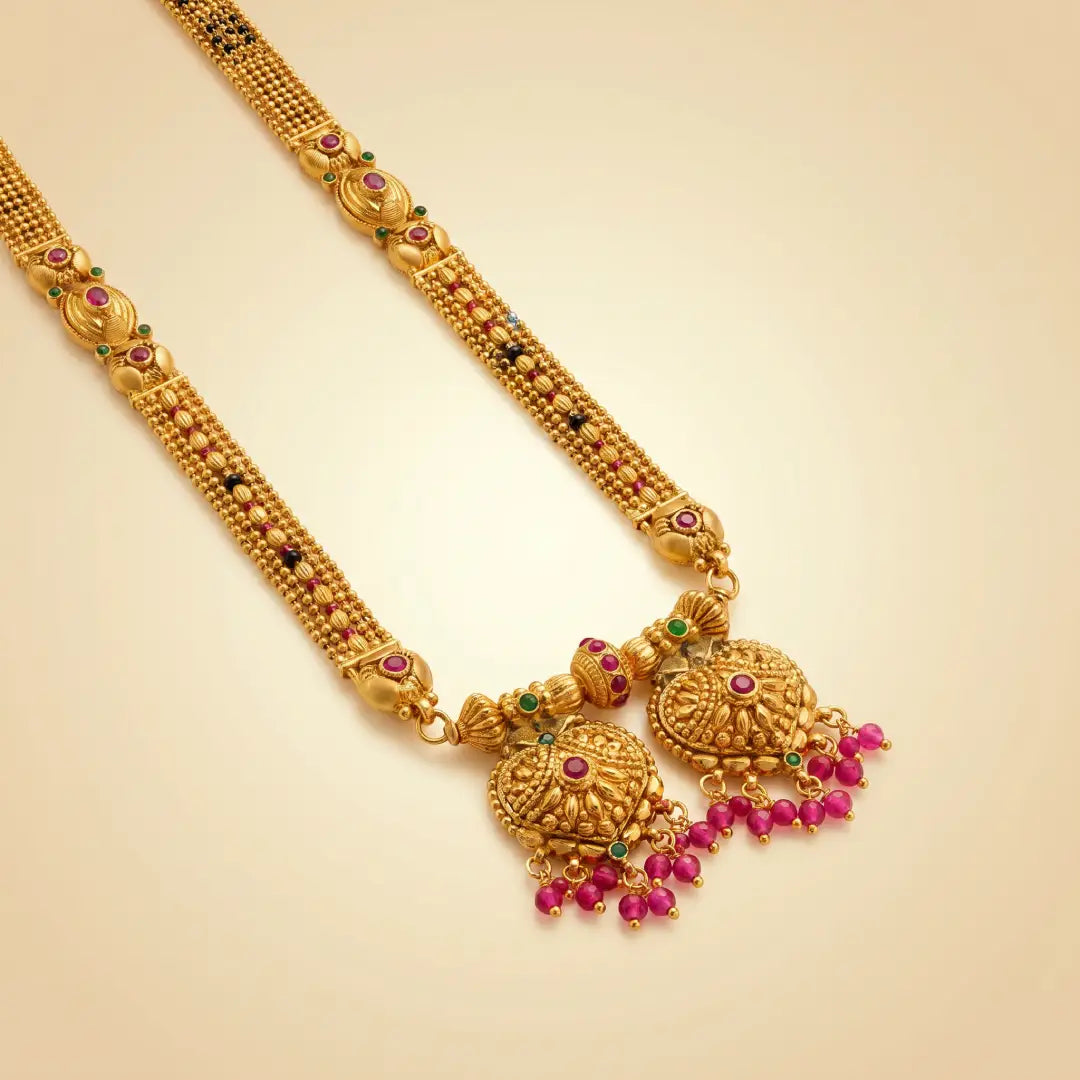 1 Gram - Matte Patti Mangalsutra, 36 Inch