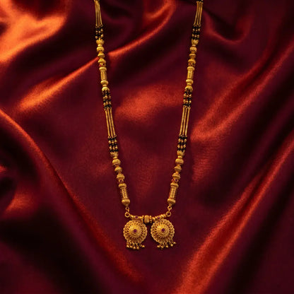 1 Gram Matte Polish Long Mangalsutra - 36" Inch